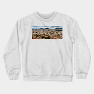 Colourful Athens Beneath a Turbulent Sky Crewneck Sweatshirt